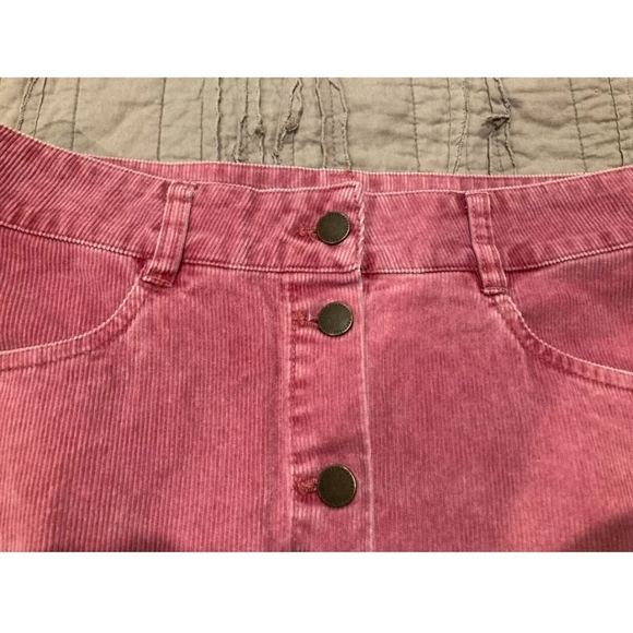 ROXY Pink Corduroy Highwaisted Skirt - Picture 5 of 7